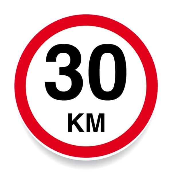 Verkeersbord 30 KM Per uur