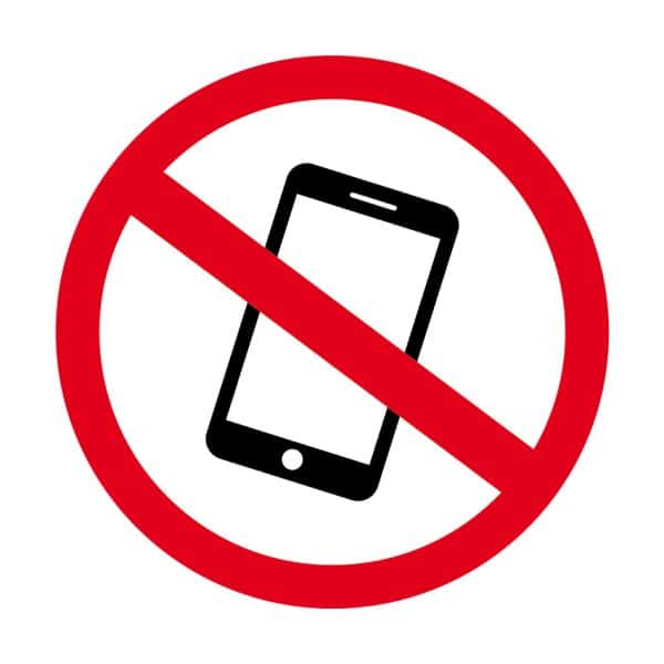 Verboden voor Mobiele Telefoon