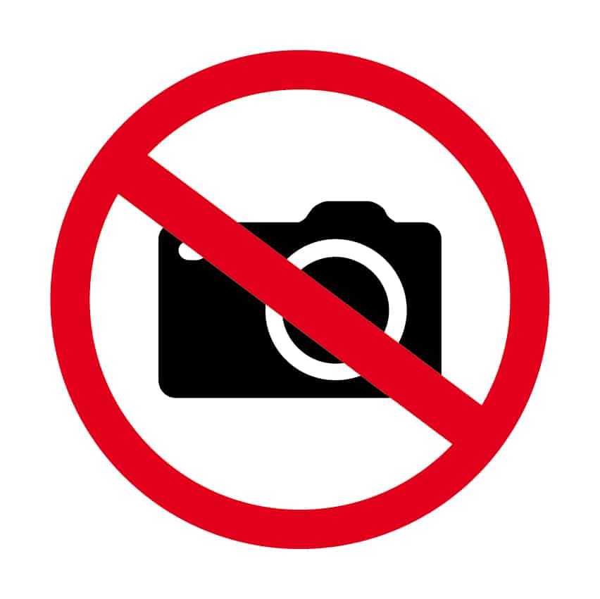 Verboden te Fotograferen