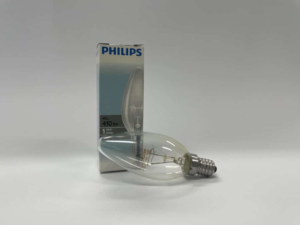 Philips Kaars Clear 35mm 40Watt E14