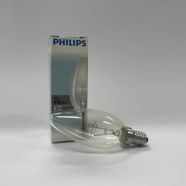 Philips Kaars Clear 35mm 40Watt E14
