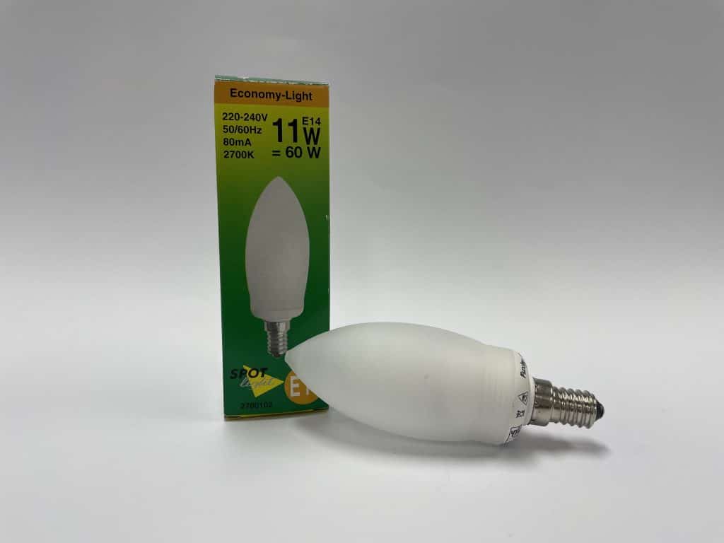 Spot Light kaars opaal economy light 11 watt 40mm e14