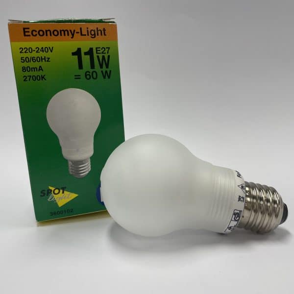 Spot Light Standaard opaal economy light 11 watt 55mm e27